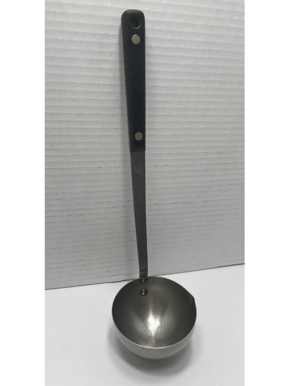 Vintage Flint Arrowhead Soup Ladle Wood Handle Stainless Steel 12" USA Made
